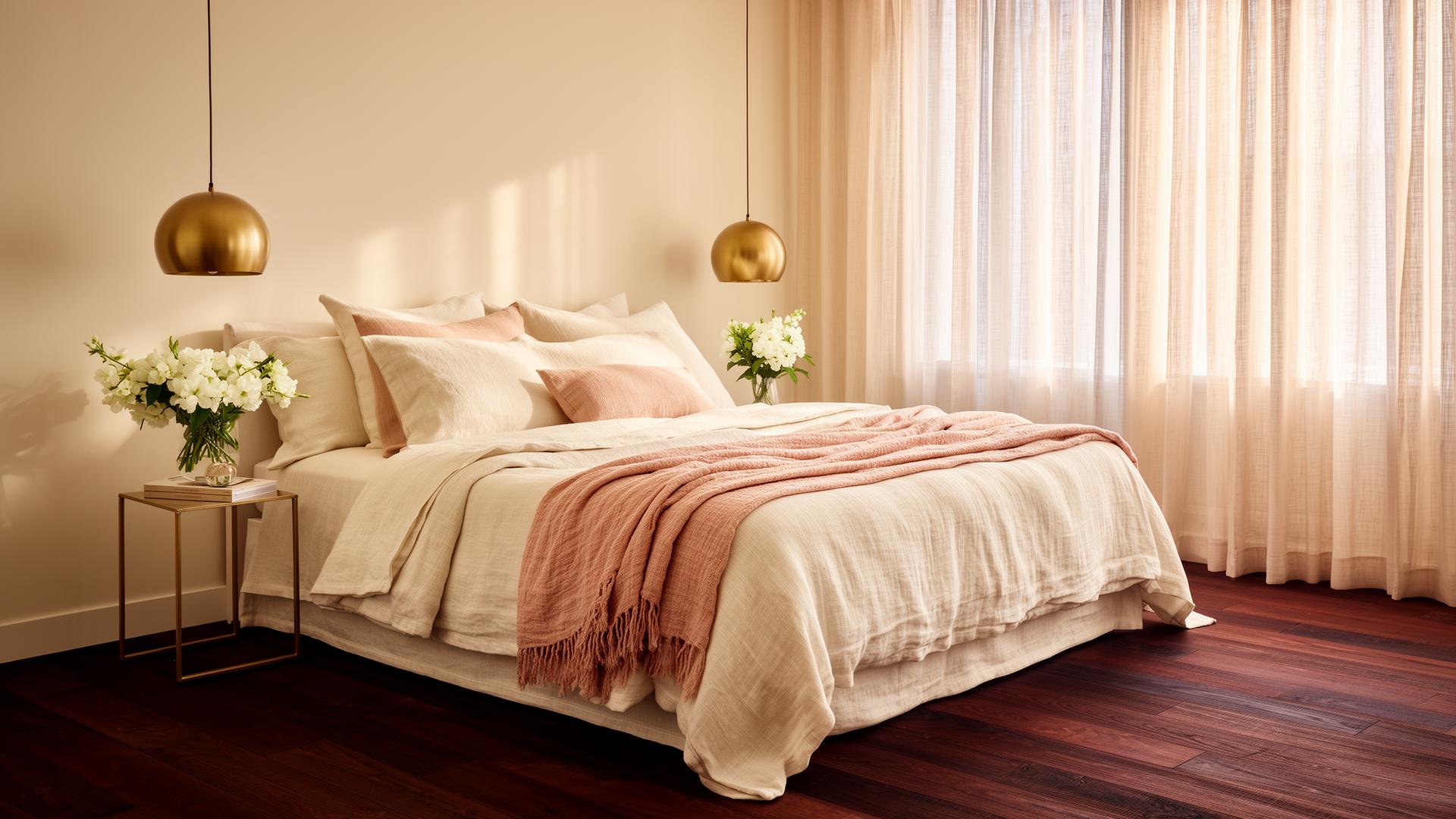 A bedroom dressed in Altari linens